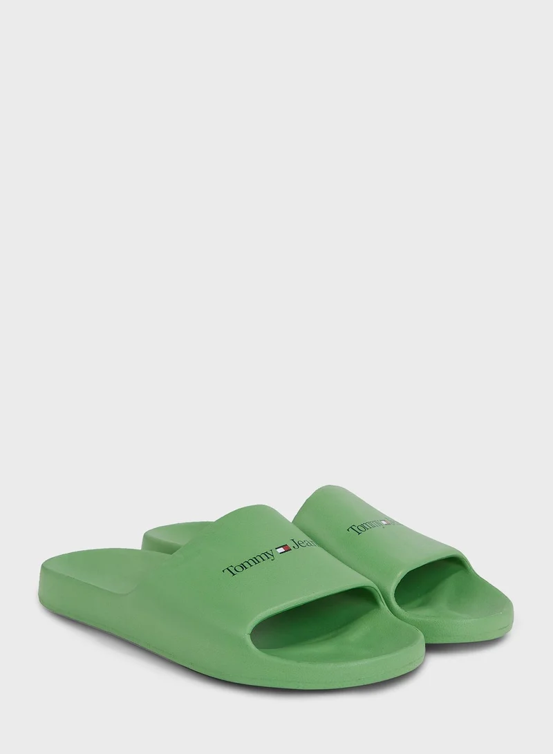 TOMMY JEANS Logo Print Flip Flops