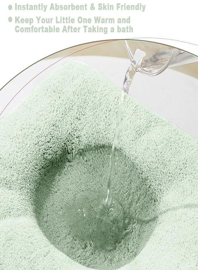 منشفة أطفال بغطاء رأس من جوسيلولو - منشفة حمام ناعمة فاخرة للأطفال حديثي الولادة والرضع - فائقة الامتصاص، منشفة أطفال طبيعية، منشفة حمام من الصوف المرجاني الناعم للأولاد والبنات (ديناصور سعيد) - Image 5