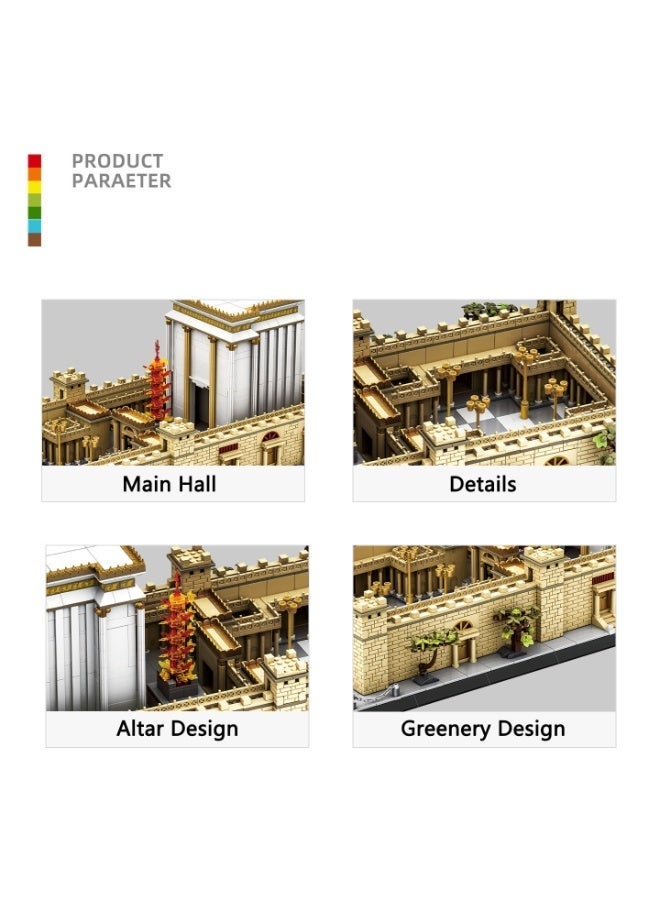 wange Temple of Jerusalem Building Blocks Set 7216 (Age 6+ , 3217 Pieces) - Image 3