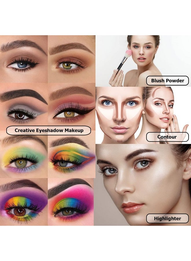 Ucanbe UCANBE Eyeshadow Palette with 15Pcs Brushes Makeup Set, Pigmented 86 Colors Make Up Sets Valentine's Day Gift, Matte Shimmer Glitter Eye Shadow Pallet Highlighter Contour Blush Powder Brush Beauty Kit  - Image 4