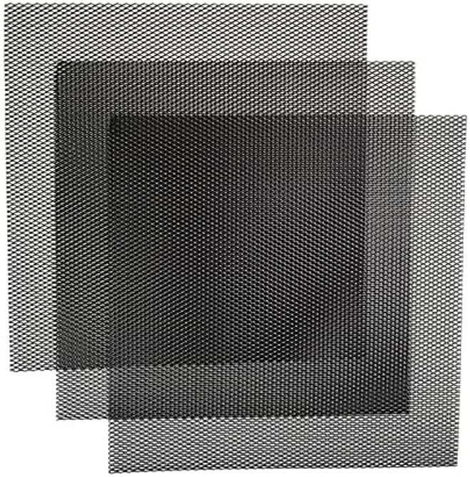 AggAuto 40"x13" Car Grill Mesh - Black Aluminum Alloy Rhombic Hole Bumper Grille Insert, Universal Fit - Image 3