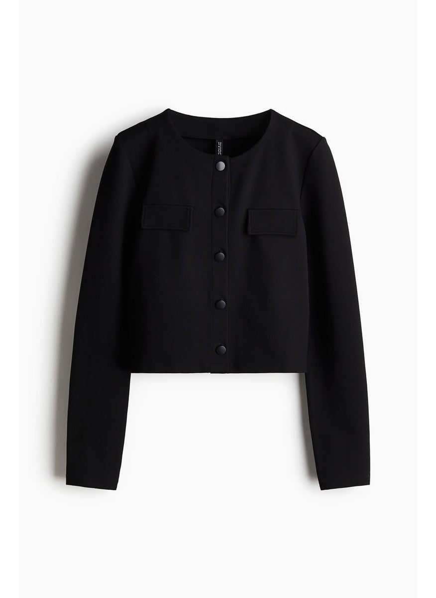 H&M Pocket-Detail Jersey Cardigan  - Image 1