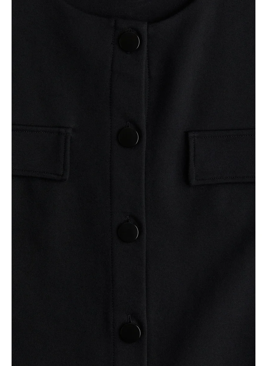 اتش اند ام Pocket-Detail Jersey Cardigan