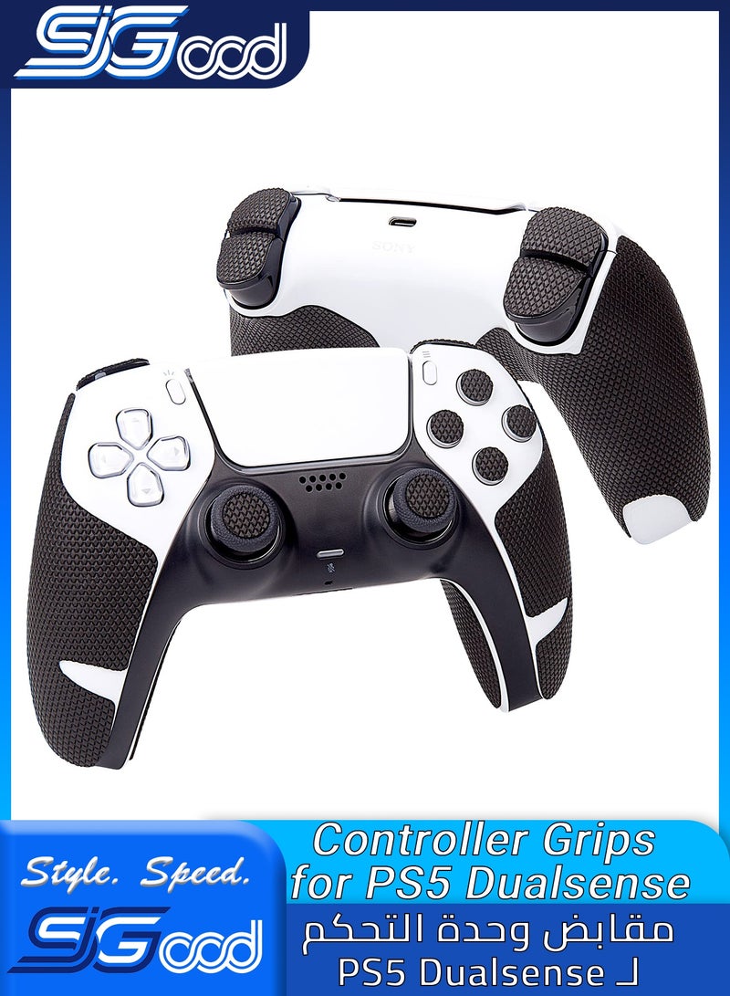SIGood Controller Grips Compatible with PS5 Dualsense, PlayStation 5 Controller Accessories, Skin Kit, Anti-Slip Grip Tape, Sweat-Absorbent, Easy to Apply (Handle Grips+Buttons+Triggers) - Image 1