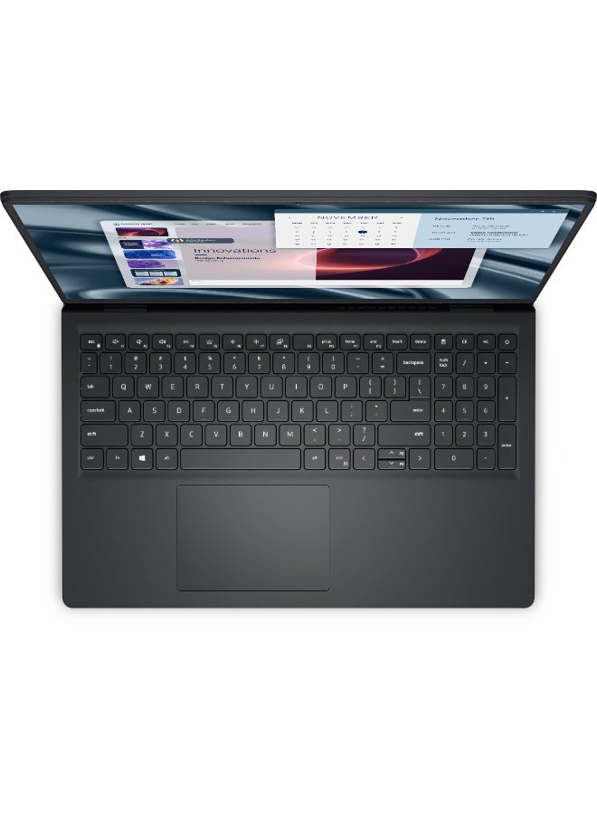 ديل لابتوب Pro 15 Essential (إصدار مطور) بشاشة 15.6 بوصة عالية الدقة بالكامل (1920×1080)، معالج AMD Ryzen 5 7520U، ذاكرة وصول عشوائي 8 جيجابايت DDR5، قرص صلب SSD سعة 512 جيجابايت، نظام تشغيل Windows 11، يدعم اللغتين الإنجليزية والعربية، اللون أسود الإنجليزية/العربية أسود - Image 4