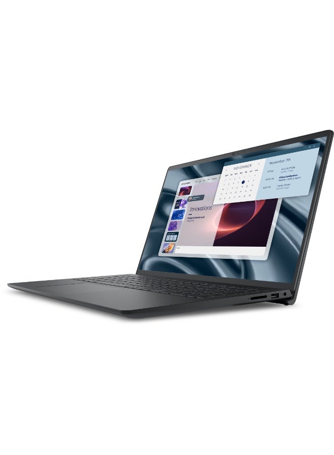 ديل لابتوب Pro 15 Essential (إصدار مطور) بشاشة 15.6 بوصة عالية الدقة بالكامل (1920×1080)، معالج AMD Ryzen 5 7520U، ذاكرة وصول عشوائي 8 جيجابايت DDR5، قرص صلب SSD سعة 512 جيجابايت، نظام تشغيل Windows 11، يدعم اللغتين الإنجليزية والعربية، اللون أسود الإنجليزية/العربية أسود - Image 3