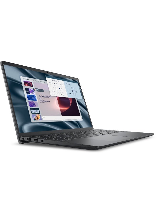 ديل لابتوب Pro 15 Essential (إصدار مطور) بشاشة 15.6 بوصة عالية الدقة بالكامل (1920×1080)، معالج AMD Ryzen 5 7520U، ذاكرة وصول عشوائي 8 جيجابايت DDR5، قرص صلب SSD سعة 512 جيجابايت، نظام تشغيل Windows 11، يدعم اللغتين الإنجليزية والعربية، اللون أسود الإنجليزية/العربية أسود - Image 2