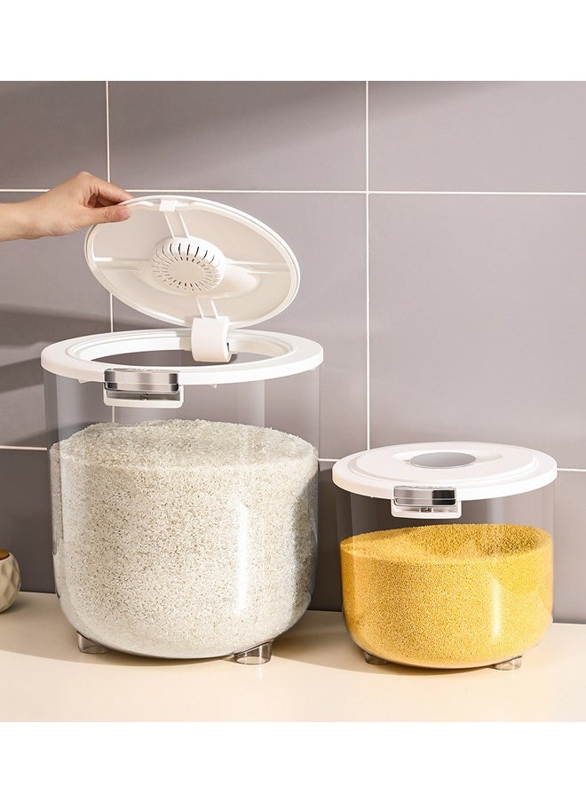 HQ-GAMING - Rice Dispenser, Rice Container Storage with Measuring Cup, Food Cereal Container Bins Household for Kitchen Pantry Organization - Image 1