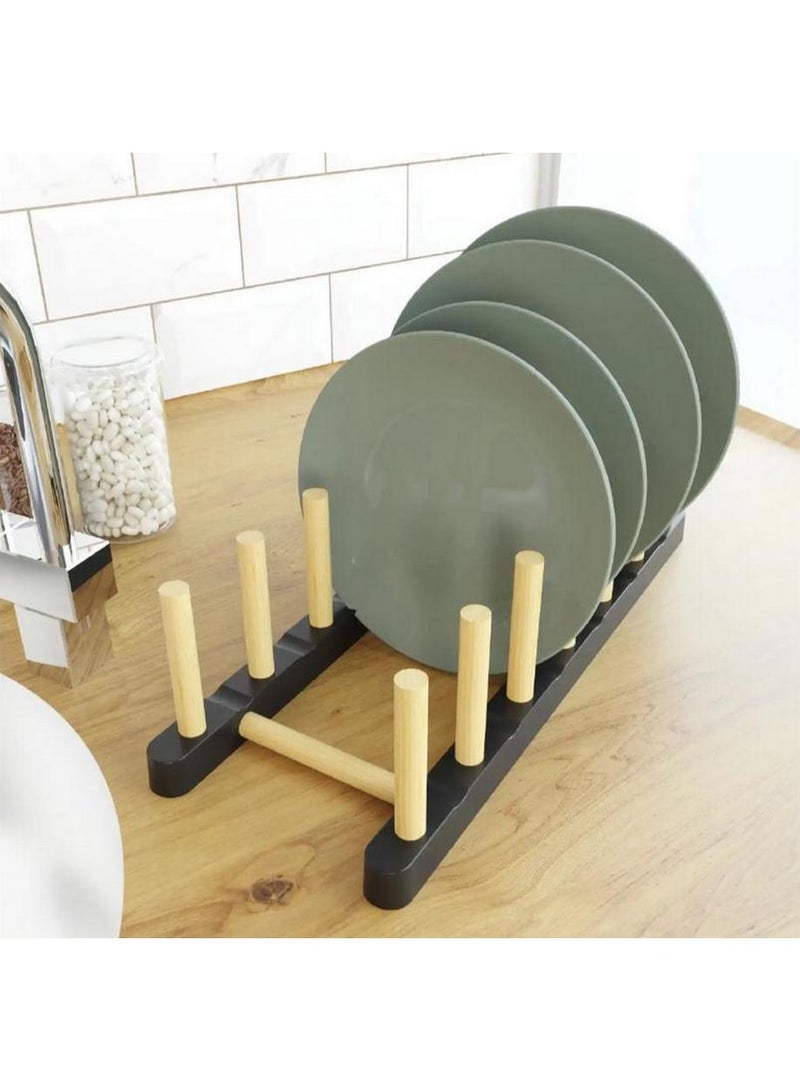 SEOWOOD Wooden Partitioned Plate Holder/Stand - Image 4