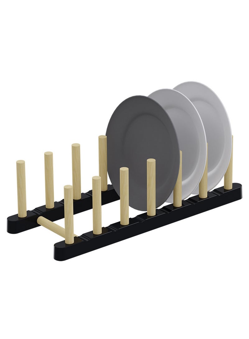 SEOWOOD Wooden Partitioned Plate Holder/Stand - Image 3