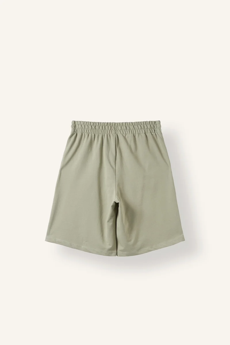 ديفاكتو Regular Fit Thin Sweatshirt Fabric Basic Normal Waist Regular Hem Bermuda