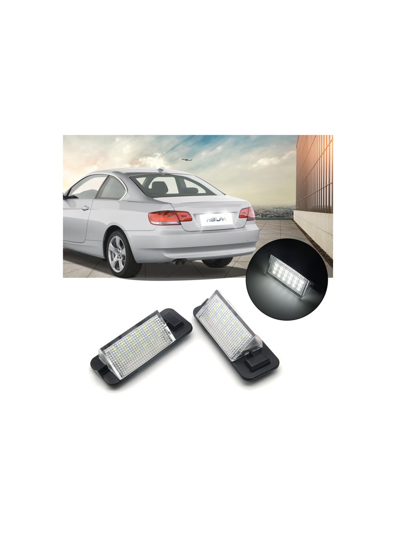 SYOSI 2 Pack Led License Plate Light Led Lamp Assembly Suitable for 1992-1999 BMW E36 318i 318is 318ti 320i 323i 325i 325is 328i 328is 328i, E36 Accessories (6000k Pure White)  - Image 1