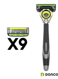 DORCO Pace 6 Pro 3D Motion Razor System 1 Handle + 9 Cartridge Set  - Image 3