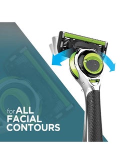 DORCO Pace 6 Pro 3D Motion Razor System 1 Handle + 9 Cartridge Set  - Image 5