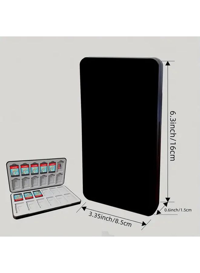 Blue Green Silicone Game Card Case Protective Hard Shell Storage Holder for 24 Cards - Image 2
