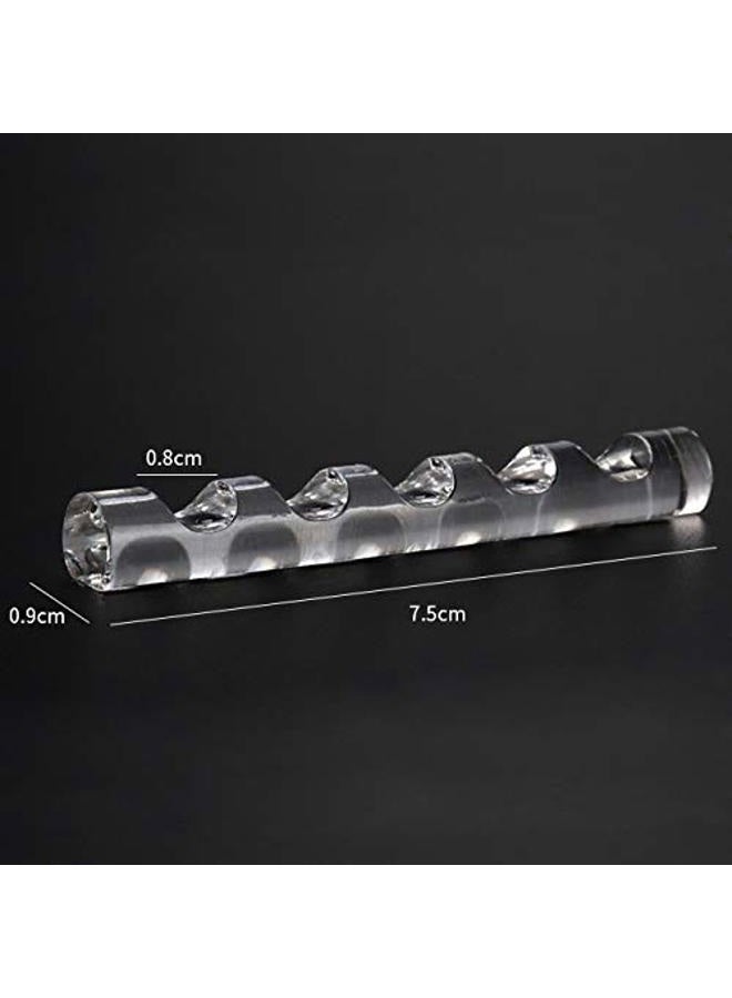 MWOOT 5pcs Nail Art Pen Holder, Makeup Brush Organizer, Acrylic Nail Art Painting Pen Brush Stand for Drawing Pens, Manicure Nail Carving Pencils - Image 2
