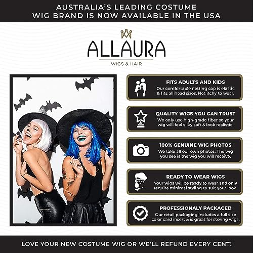 ALLAURA Compatible with Morticia Wig – 32" Long Straight Black Wig for Women – Ideal for Cher Costume, Witch Look, 70s Disco, Halloween, Morticia Addams Cosplay, Glam Party, Retro or Gothic Outfits - Image 4
