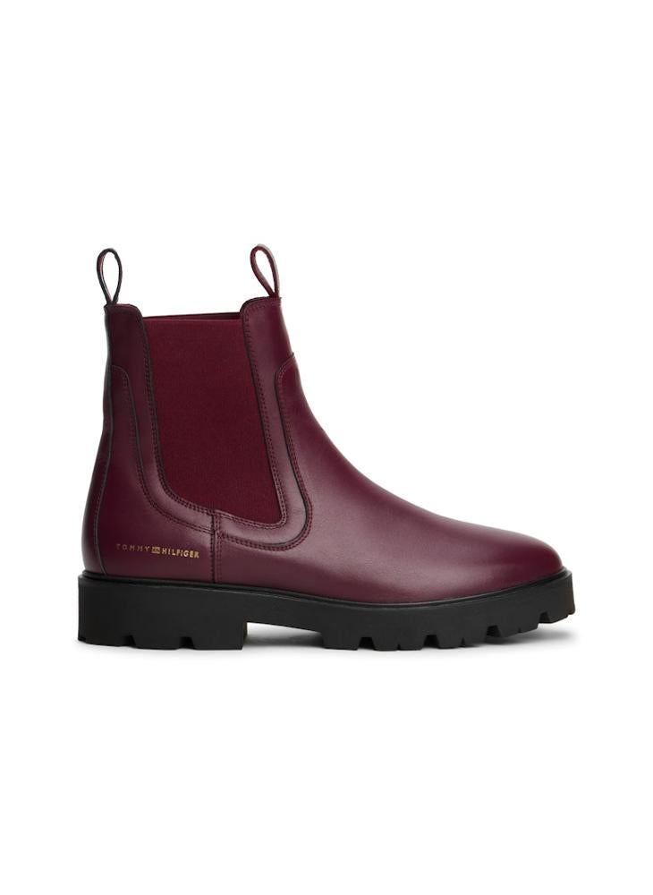 TOMMY HILFIGER Leather Mid Chelsea Boots - Image 1
