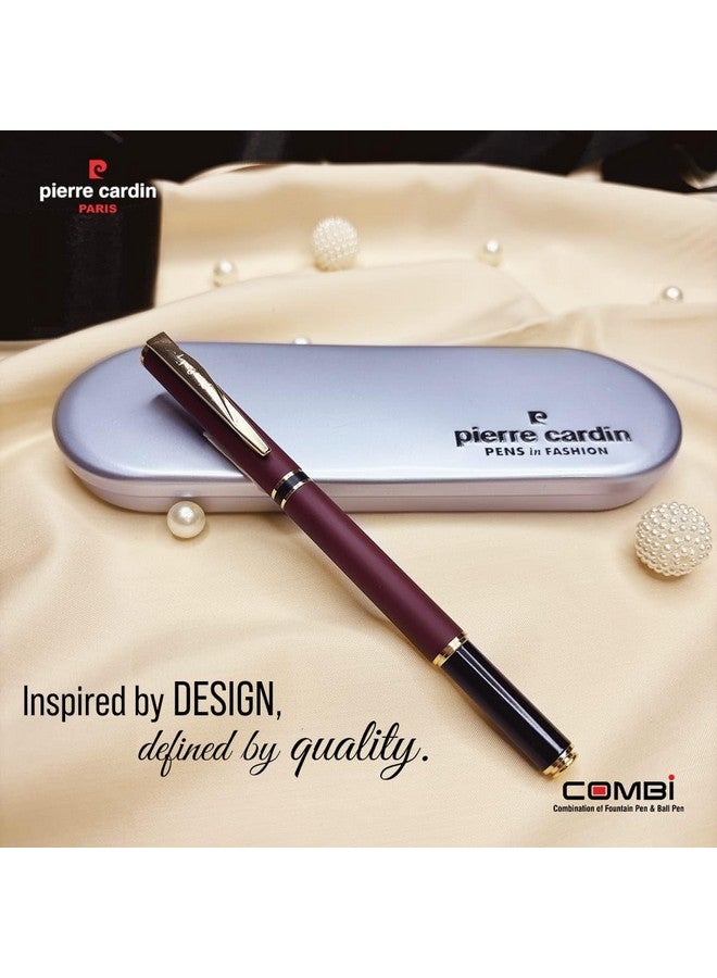 بيير كاردان قلم كومبي ممتاز | مزيج من قلم حبر جاف وقلم حبر سائل | قلم حبر جاف فاخر للكتابة الدقيقة، قلم حبر سائل ناعم وخالٍ من العيوب | 2 × عبوة إعادة تعبئة صغيرة الحجم و4 × خراطيش متضمنة | عبوة من قطعة واحدة - Image 3