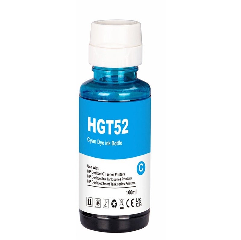 NexNova® GT53XL 135ml GT52 100ml for HP Printer DeskJet Smart GT Tank (All-Pack of 5) (2BK/C/M/Y) - Image 5