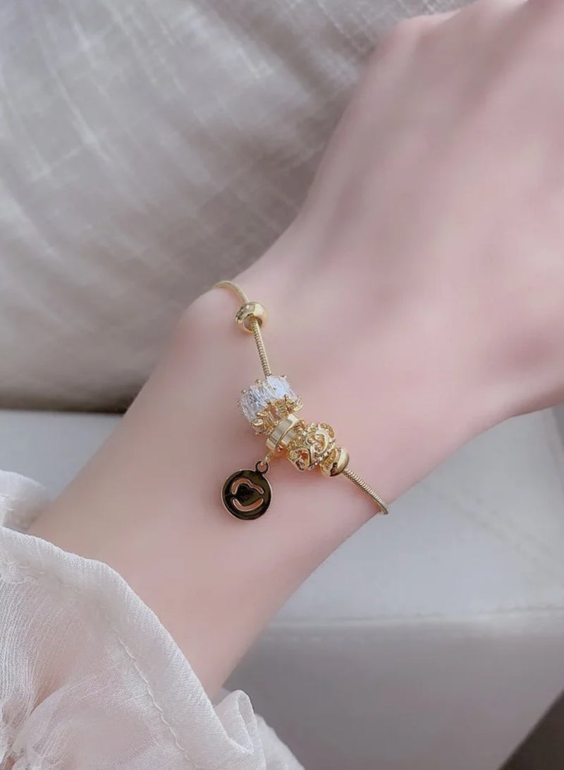 sixtyfour Elegant Gold Plated Bracelet For Women - Image 3