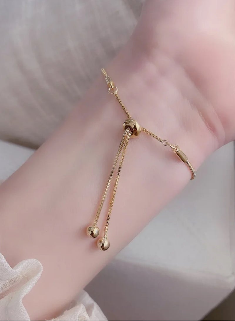 sixtyfour Elegant Gold Plated Bracelet For Women - Image 4