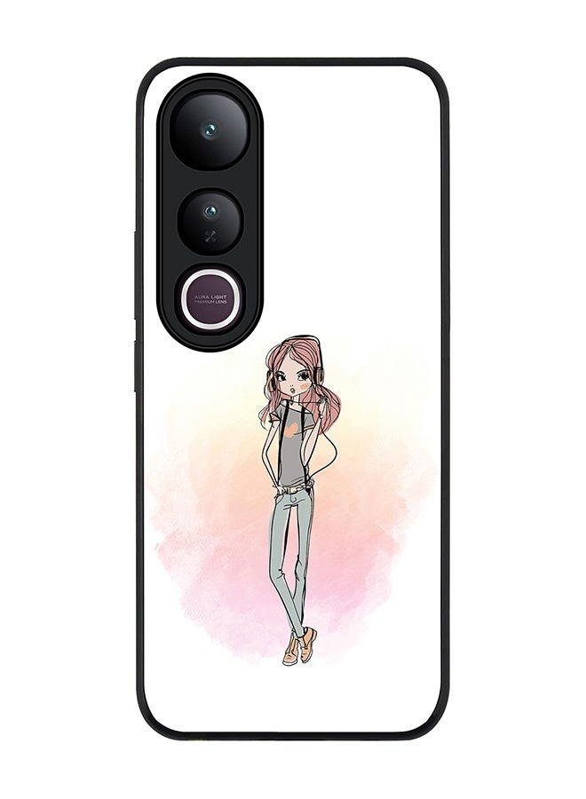 Stylizedd For vivo V50 Lite Case,Slim fit Camera Protection, Shockproof Thin Phone cover  - Girl Next Door