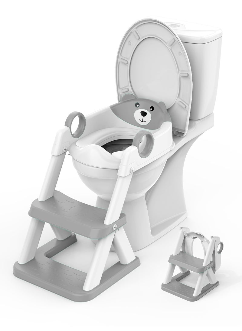 بيبيومي 2 في 1 مقعد تواليت للأطفال مع واقي من الرذاذ ووسادة مانعة للانزلاق ومقعد تدريب على استخدام المرحاض للأطفال - Image 1