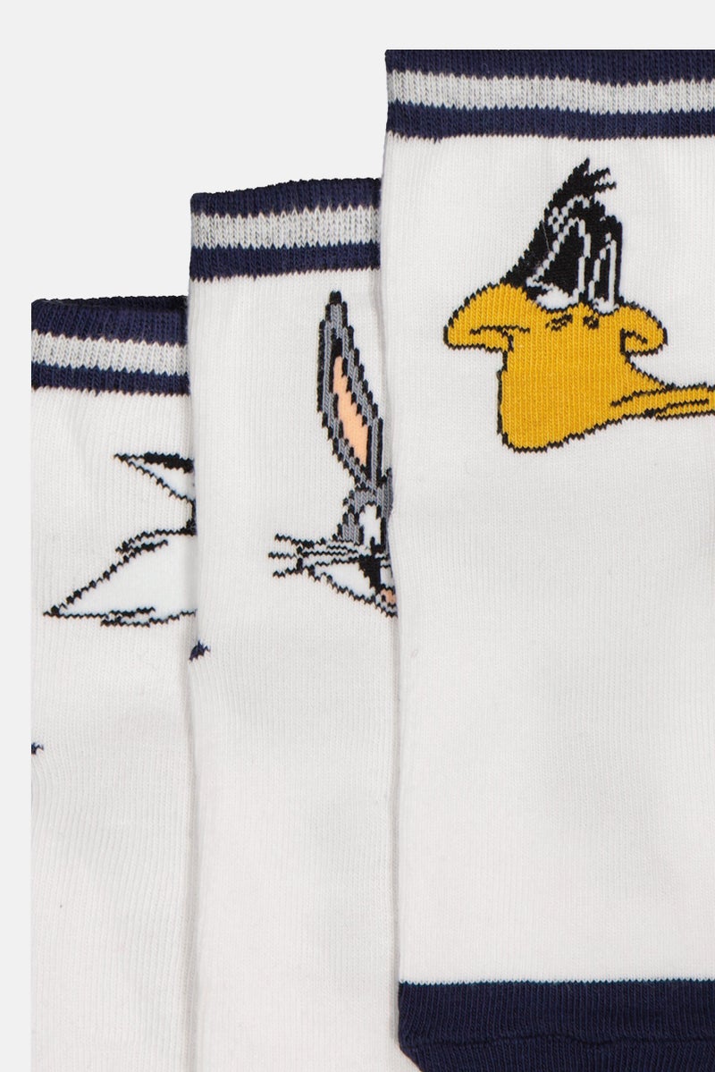 Looney Tunes Kids Boy 3 Pairs Ankle Socks, Multicolor  - Image 3
