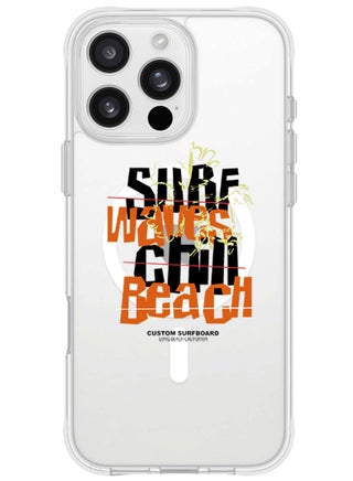 iPhone 16 Pro Magsafe Magnetic Case for iPhone Compatible with Wireless Charging, Shockproof Phone Bumper Cover - Surf waves chill beach black - pzsku/Z4401D4EF264578A649FBZ/45/_/1725695855/5424d9f3-2659-4edc-8236-bcab6fb3fb58