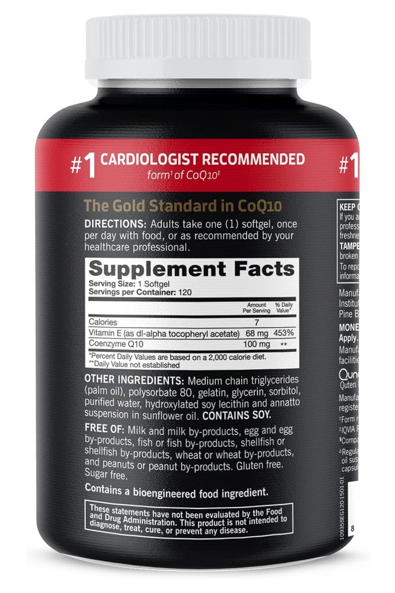 Qunol Ultra COQ10 100mg 60 Softgels - Image 2