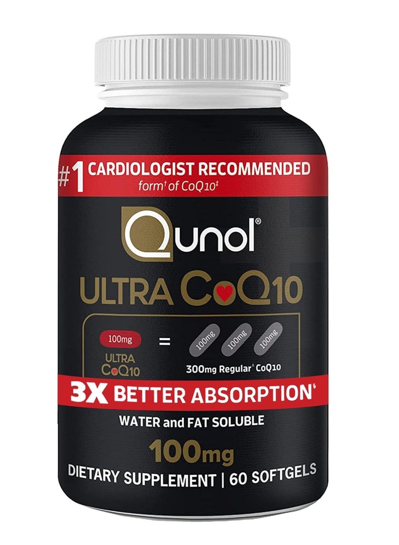 Qunol Ultra COQ10 100mg 60 Softgels - Image 1