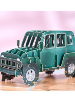 Y&D 3D SUV Car Pop Up Card, Handmade Popup Bday Cards Greeting for Birthday, Fathers Day, Birthday Card Kids Dad Husband, All Occasion  - Image 3
