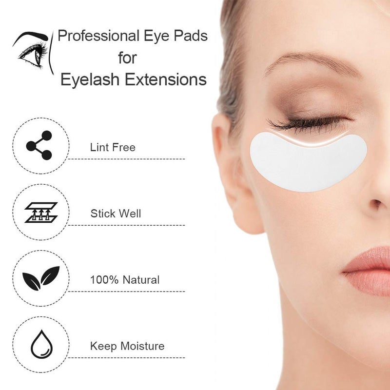 Ocim 100 Pairs Under Eye Pads Lash Extensions,100% Natural Hydrogel Gel Eye Patches for Lashes Extension/Eyelash Tinting - Image 2