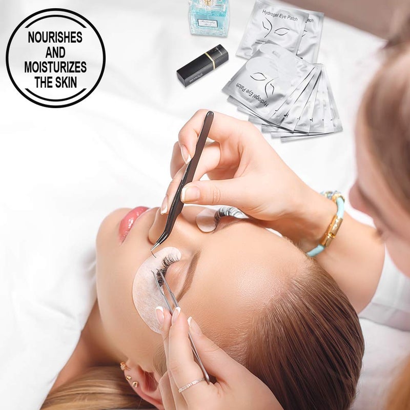 Ocim 100 Pairs Under Eye Pads Lash Extensions,100% Natural Hydrogel Gel Eye Patches for Lashes Extension/Eyelash Tinting - Image 5