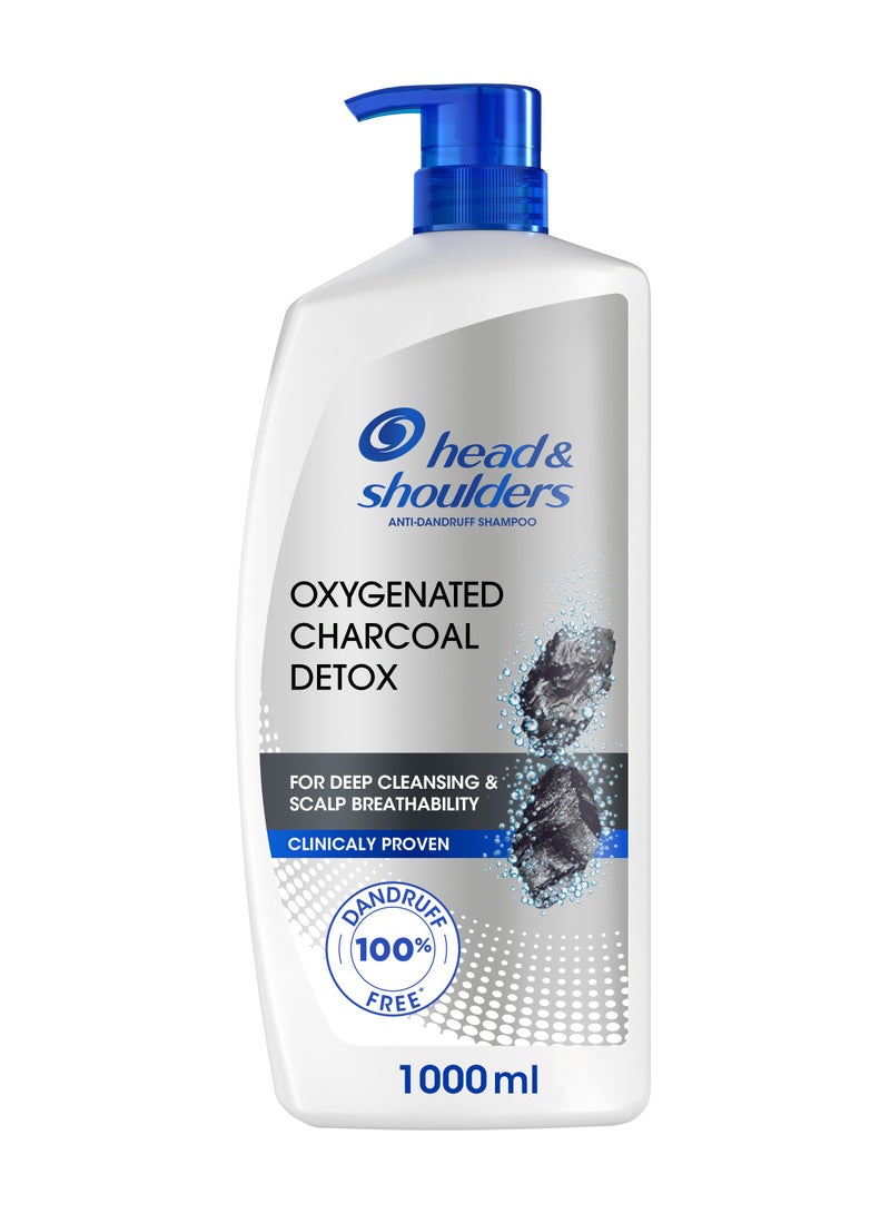 Head & Shoulders Anti-Dandruff Shampoo Oxygenated Charcoal Detox 1000ml - Image 1