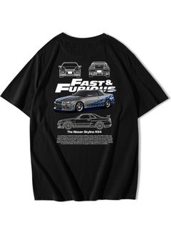 BRZ Collection Oversize Fast & Furious Nissan Skyline R34 T-Shirt  - Image 1