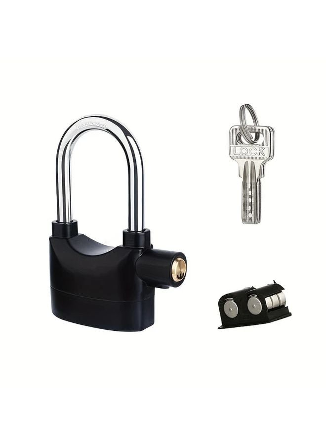 Large Heavy Duty Metal Security Alarm Lock Motion Sensor Loud Siren Anti Theft Padlock - Image 1