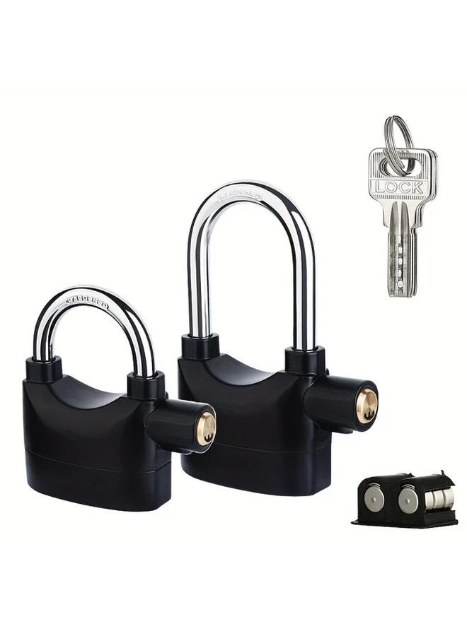 Large Heavy Duty Metal Security Alarm Lock Motion Sensor Loud Siren Anti Theft Padlock - Image 4
