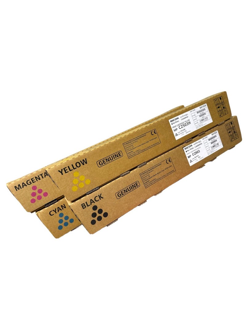 RICOH Toner MPC2503 BCYM Full Set High Pages yield / MPC2003/MPC2004/MPC2011/MPC2503/MPC2504