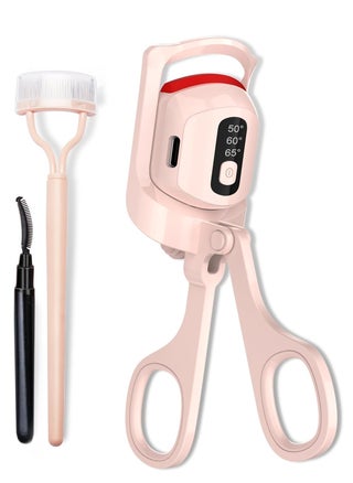 Heated Eyelash Curlers, Temperature Display Heated Lash Curler with Separator Tool and Brush, 3 Heating Modes Rechargeable Electric Eyelash Curler for Stunning Lashes in Minutes,Pink - pzsku/Z440231A624053CF8FD82Z/45/_/1704641720/6857459e-71d0-40f7-b1dc-9e0b3b91c78b