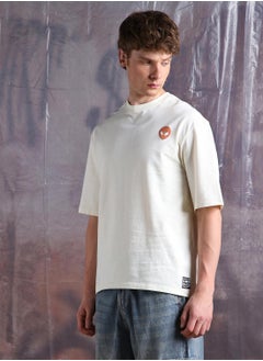 Hubberholme Men Cyborg Graphic Printed Oversized Fit T-shirt  - Image 3
