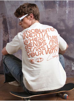 Hubberholme Men Cyborg Graphic Printed Oversized Fit T-shirt  - Image 2