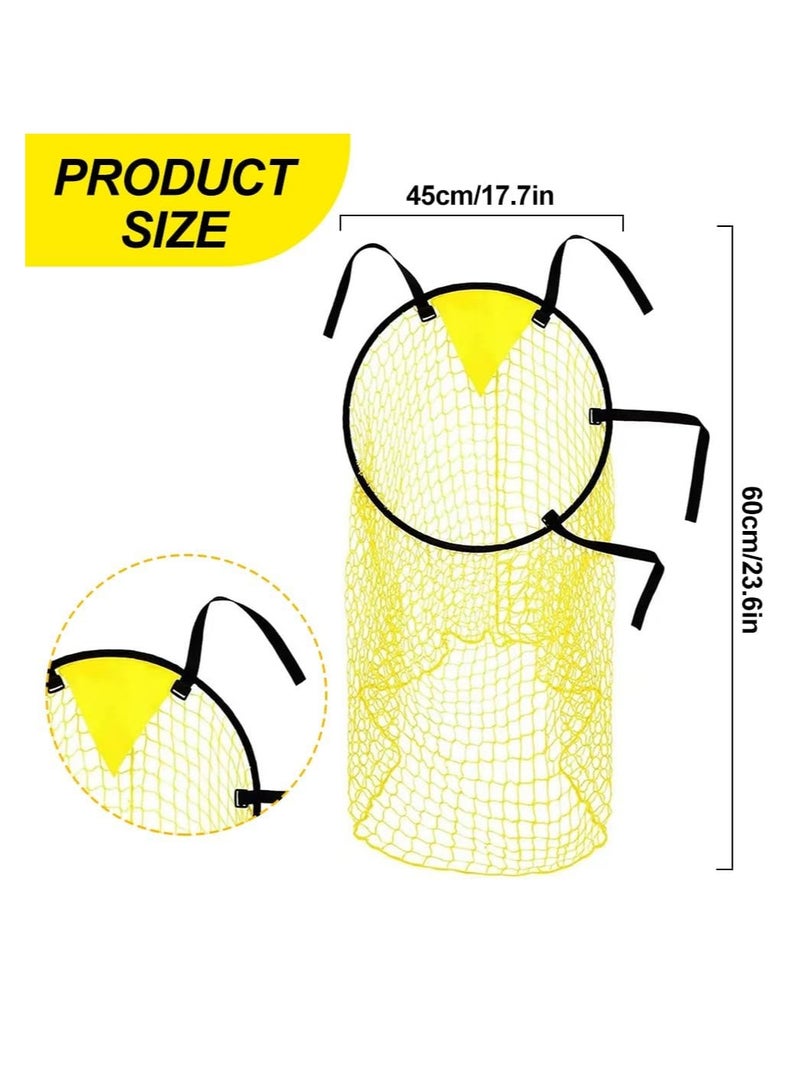Generic 2PCS Football Top Bins Target Net, Top Bins Football Target Goal Bag Net, Soccer Top Corner Target Net, Football Training Practice Equipment for Shootings Accuracy - Image 2