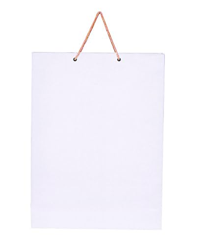 PPJ ® - PLAIN WHITE (CORPORATE GIFTING)- PAPER CARRY BAG (30 PCS),16 Inch X 12 Inch X 4 Inch for RETURN GIFT/HAPPY BIRTHDAY/RETURN GIFTS/GIFTS/GIFT BAGS/GIFT COVERS (Pack of 30) - Image 2