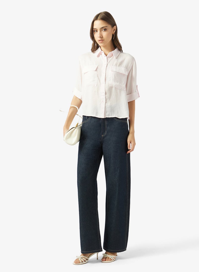 VERO MODA Pocket Detailed Button Down Shirt - Image 4