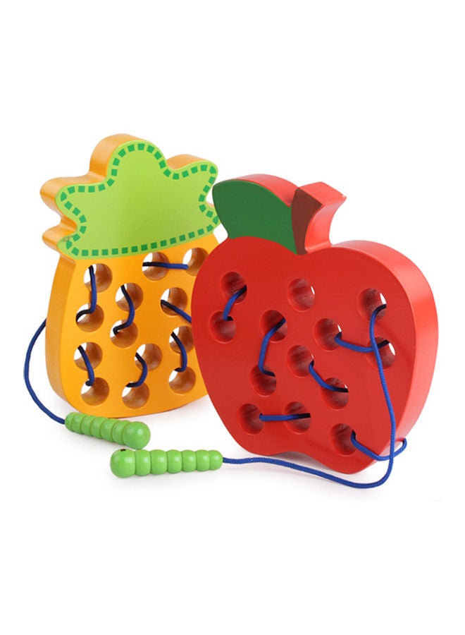 NIBEMINENT Fruit Wooden Lacing Puzzles Set - Image 3