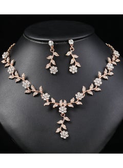 2-Piece Elegant Retro Necklace and Earrings Set