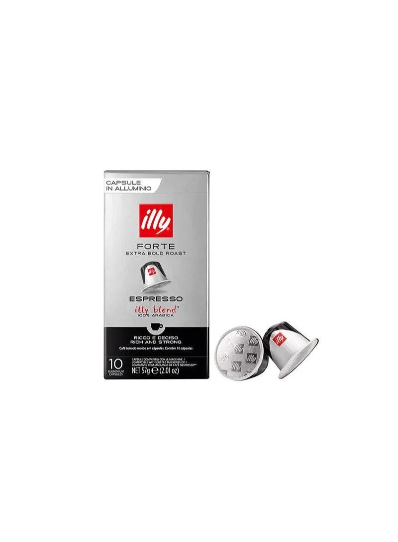 illy Espresso Forte Coffee Capsules - 10 Capsules