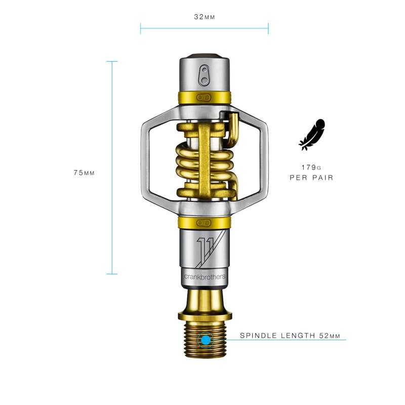 Crankbrothers MTB Pedals Eggbeater 11 Gold - Image 2